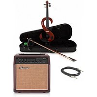 Stagg S-Shaped Electric Violin Package Violin Burst