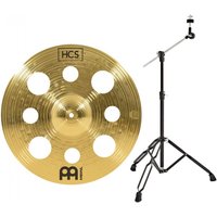 Meinl HCS 16 Trash Crash Cymbal & Gear4music Boom Arm Stand Black