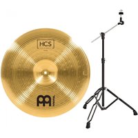 Meinl HCS 18 China Cymbal & Gear4music Boom Arm Stand Black
