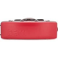 BAM Graffiti Hightech Oblong Violin Case Raspberry Red & Silver