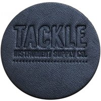 Tackle Small Leather Bass Drum Patch Black