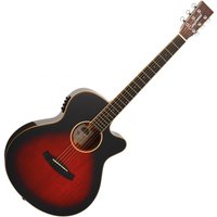 Tanglewood TW4TLCE Winterleaf Thinline Super Folk Electro Acoustic Autumn Vintage Burst Gloss