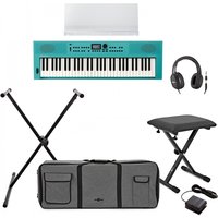 Roland GO:KEYS 3 Keyboard Turquoise Bundle
