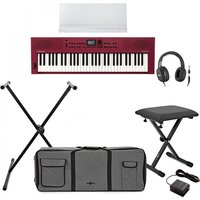 Roland GO:KEYS 3 Keyboard Dark Red Bundle