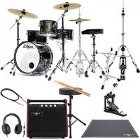 Zildjian ALCHEM-E Series Gold Kit with Single Pedal Custom Bundle