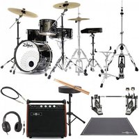 Zildjian ALCHEM-E Series Gold Kit with Double Pedal Custom Bundle