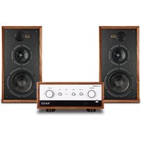 LEAK STEREO 130 Integrated Amp & Linton Speakers Walnut Hi-Fi Package