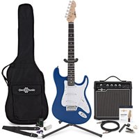 LA Electric Guitar Blue 15W Guitar Amp & Ultimate Accessory Pack