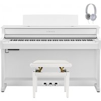 Yamaha CLP 845 Digital Piano Package Satin White