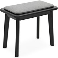 Contemporary Piano Stool by Gear4music Matte Black