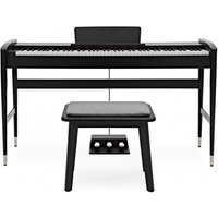 Keynote Contemporary Digital Piano with Bluetooth Matte Black Stool Pack