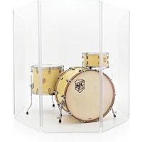 Drum Screen 5 Panel Clear Acrylic Shield by Gear4music - Nearly New