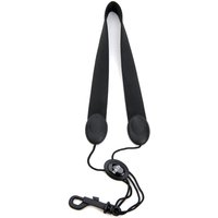 Rico Fabric Saxophone Strap Black with Plastic Snap Hook