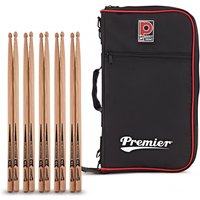 Premier Drumstick Bag and 7A Drumsticks Pack