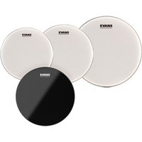 Evans UV1 Rock Tom Pack 10" 12" 16" & Hydraulic Black Snare 14"