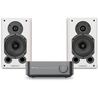 WiiM Amp Space Grey & Wharfedale Diamond 9.1 White Hi-Fi Bundle