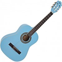 3/4 Classical Guitar Light Blue by Gear4music