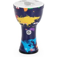 Percussion Plus Slap Djembe Pre-Tuned 7 inch Head World Map