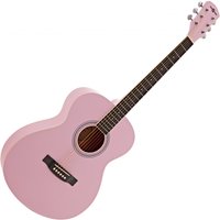 Student Acoustic Guitar by Gear4music Pink