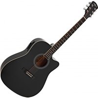 Dreadnought Cutaway Electro Acoustic Guitar Black