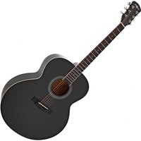 Jumbo Acoustic Guitar by Gear4music Black