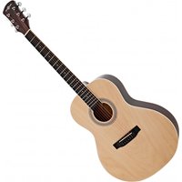 Parlour Left Handed Acoustic Guitar by Gear4music Natural