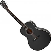 Parlour Left Handed Electro Acoustic Guitar by Gear4music Black
