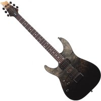 Schecter C-1 Standard Burl Left Handed Black Fade Burst