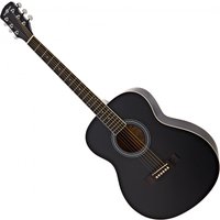 Student Left Handed Acoustic Guitar by Gear4music Black