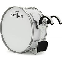 Premier NXT GEN Marching 28" x 12" Traditional Bass Drum White