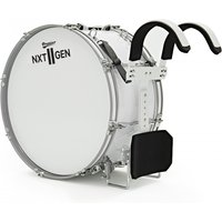 Premier NXT GEN Marching 20" x 10" Traditional Bass Drum White