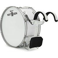 Premier NXT GEN Marching 26" x 10" Traditional Bass Drum White