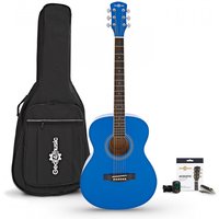 Student Acoustic Guitar & Accessory Pack by Gear4music Blue