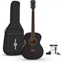 Student Electro Acoustic Guitar & Accessory Pack by Gear4music Black