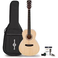Parlour Acoustic Guitar & Accessory Pack by Gear4music Natural