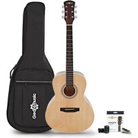 Parlour Electro Acoustic Guitar & Accessory Pack by Gear4music Natural