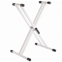 K&M 18993 Rick 20 X Frame Keyboard Stand White
