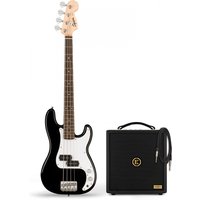 Squier Mini Precision Bass LRL Black & Eden Orbiter 8 Bass Combo Amp