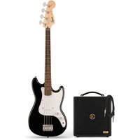 Squier Sonic Bronco Bass LRL Black & Eden Orbiter 8 Bass Combo Amp