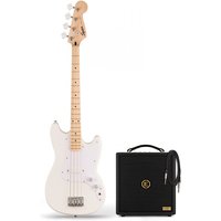 Squier Sonic Bronco Bass MN Arctic White & Eden Orbiter 8 Bass Combo Amp
