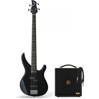 Yamaha TRBX174 Bass Guitar Black & Eden Orbiter 8 Combo Amp