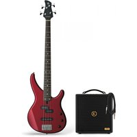 Yamaha TRBX174 Electric Bass Guitar Red Metallic & Eden Orbiter 8 Combo Amp