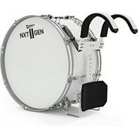 Premier NXT GEN Marching 22" x 10" Traditional Bass Drum White