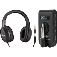 Fender Mustang Micro Plus and HP-210 Stereo Headphones by Gear4music