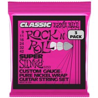 Ernie Ball 3253 Super Slinky Classic RNR 9-42 3 Pack
