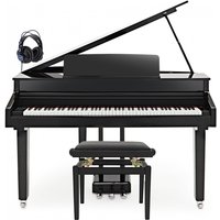 G4M Sonori Digital Grand Piano Polished Ebony Custom Bundle