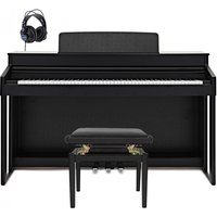 G4M Sonori Low Top Digital Piano Satin Black Custom Bundle