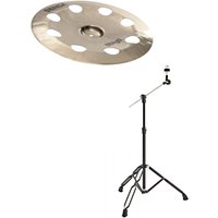 Stagg Sensa 18 Orbis China Cymbal & Gear4music Boom Arm Stand Black