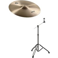 Stagg 18" SH Rock Crash Cymbal & Gear4music Boom Arm Stand Black