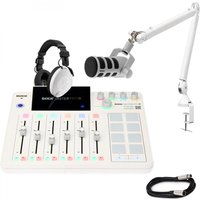 Rode RodeCaster Pro II Live-Streaming and Podcasting Package White